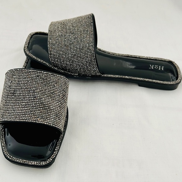 Sandals~Marcasite~ Like / Slip~On / NWB - Picture 8 of 8